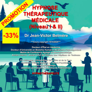 Acheter la formation PRIX PROMO Programme Hypnose Thérapeutique Médicale Niveau I et Programme de perfectionnement Hypnose Thérapeutique Médicale